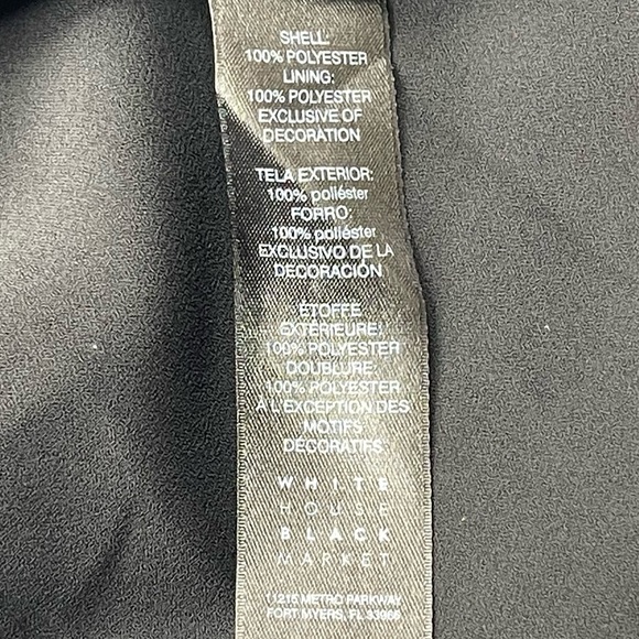 WHBM White House Black Market Tansy Boho Embroidered Blouse Womens 14P Petite - Picture 10 of 11